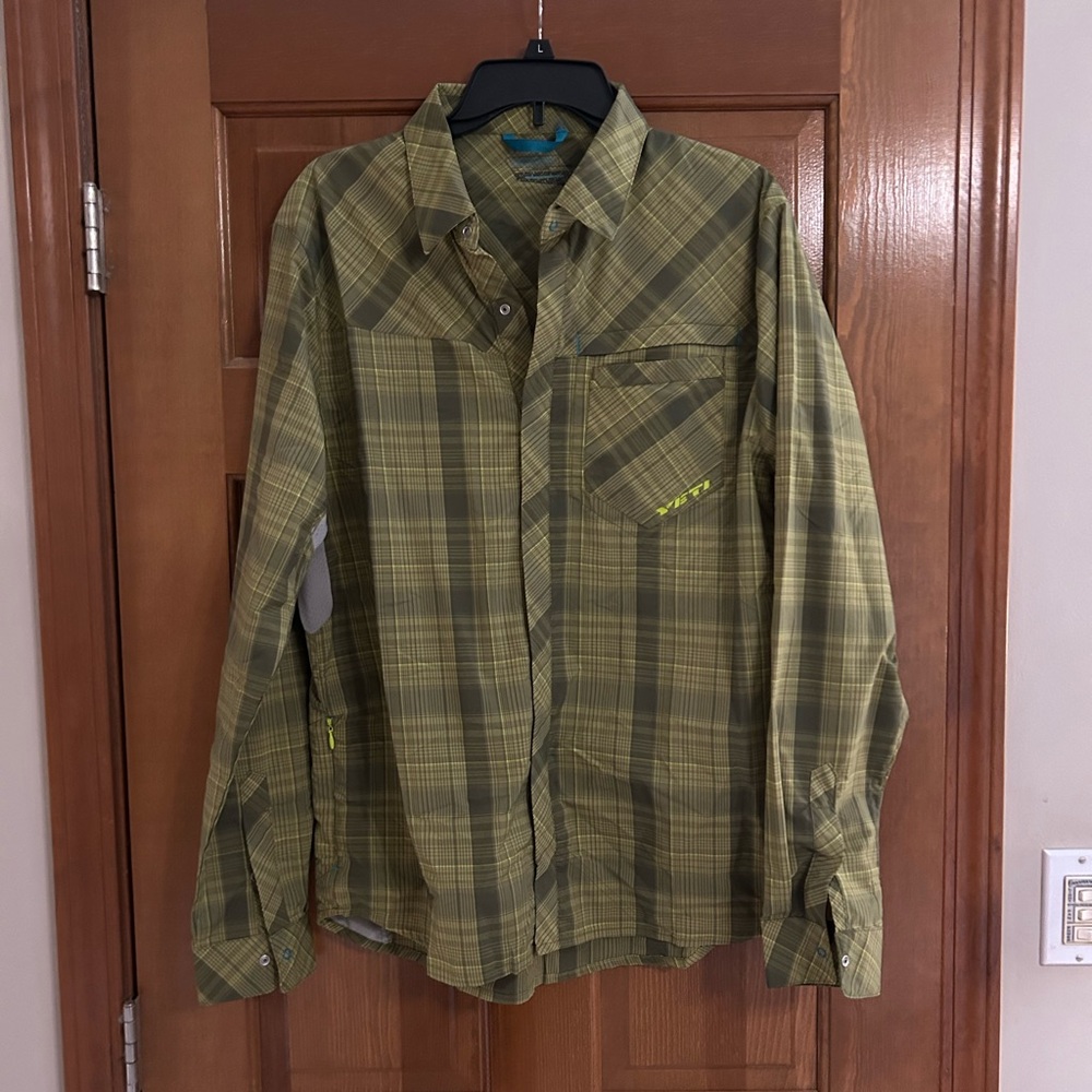 Yeti Green Plaid Casual Button Down Shirt